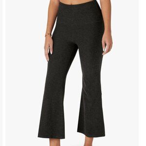 Beyond Yoga Spacedye Retro Crop Flared Wide Leg Pants In Darkest Night